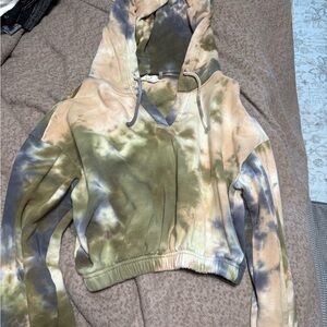 Buckle Multicolor Tie-Dye Hoodie